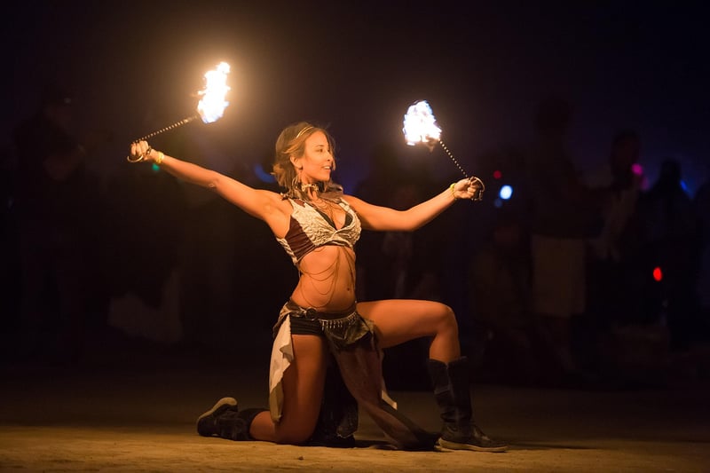 Fire dancers